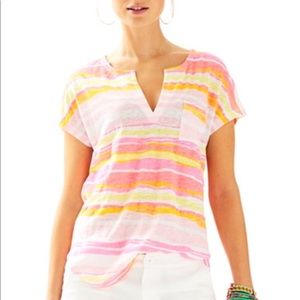 Lilly Pulitzer Duval Linen Top